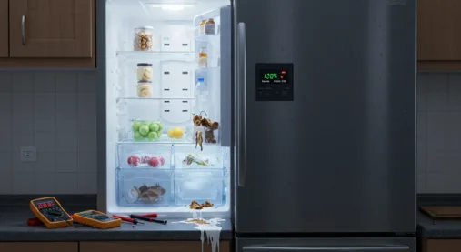 Refrigerator repair Lagos technician fixing a fridge